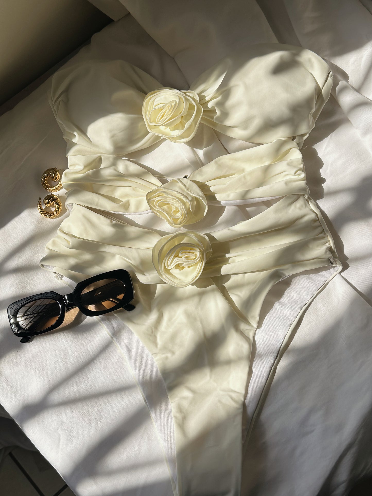 Traje de baño blanco una pieza