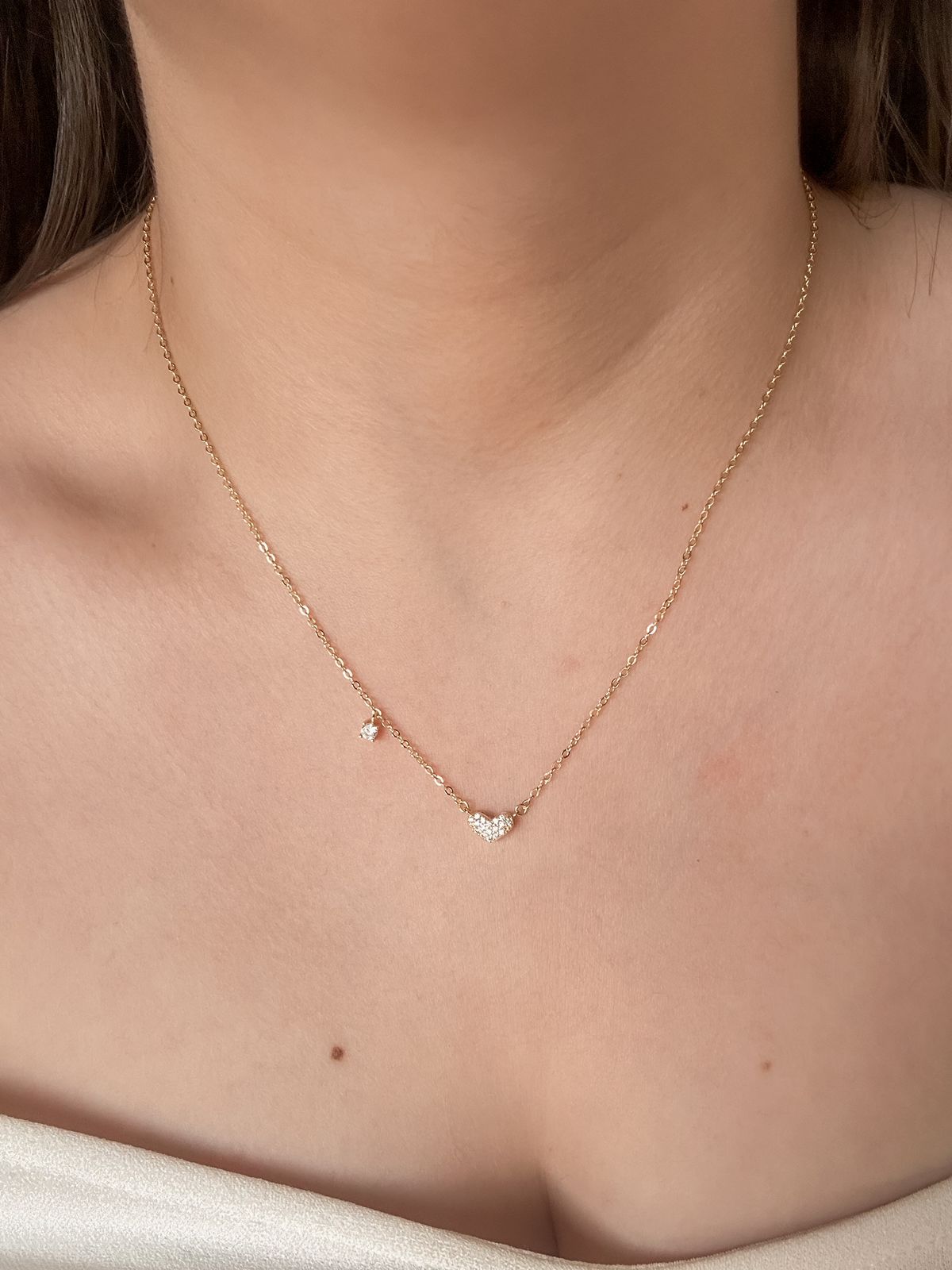 Dainty heart necklace