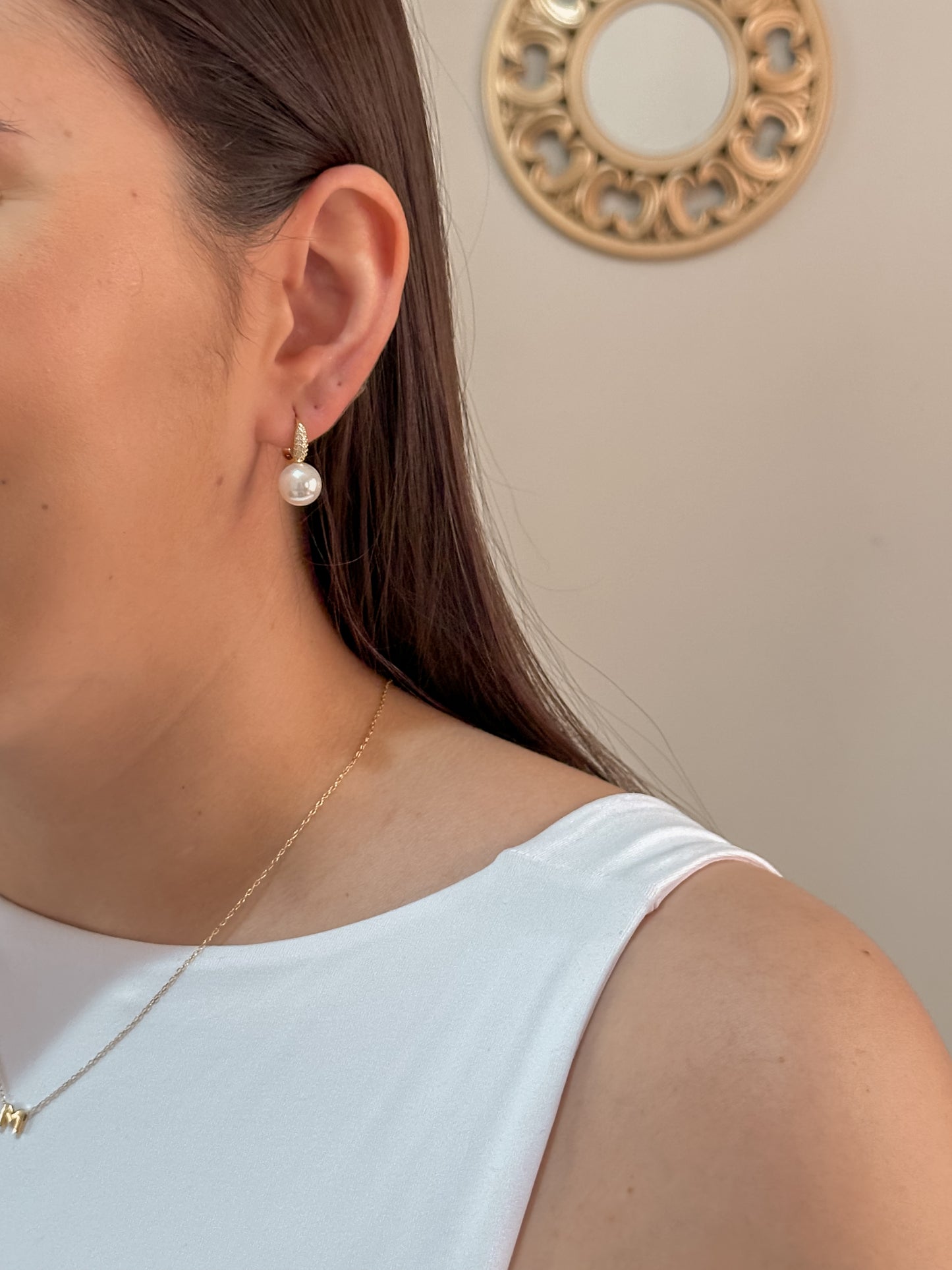Pearl earrings