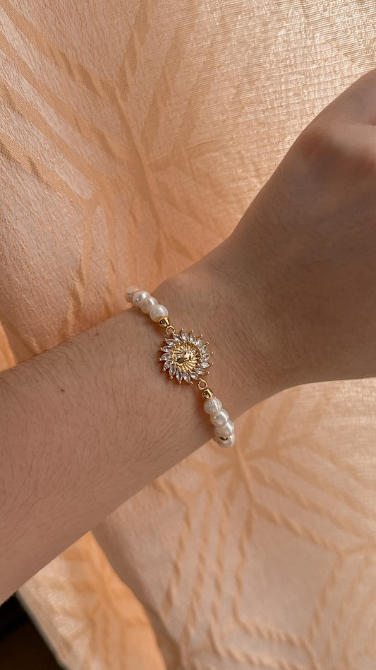 Pulsera de virgen con zircones