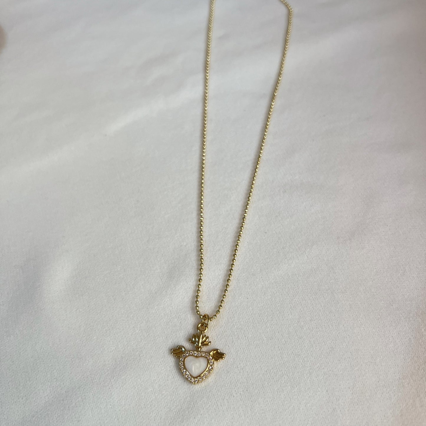 Cadena goldfilled de corazón