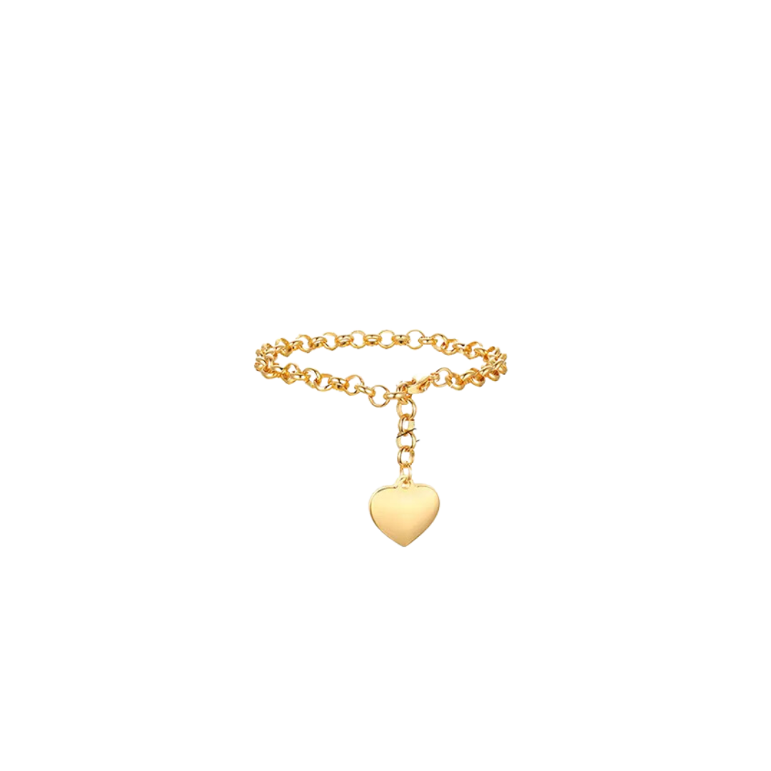 Bracelet with heart pendant