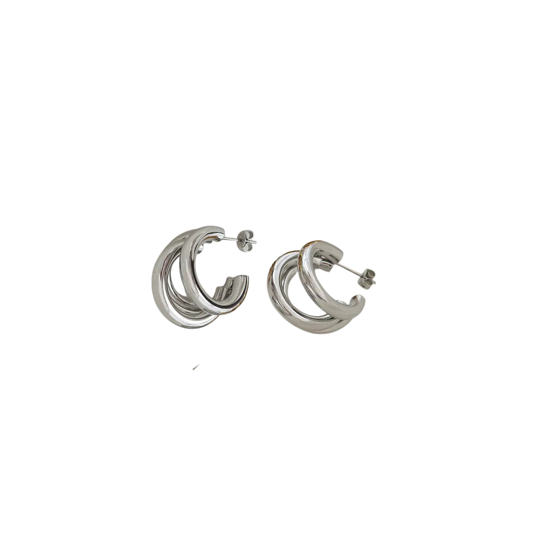 Triple hoops (Silver)
