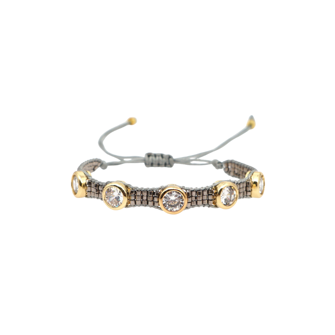 Pulsera miyuki two tone
