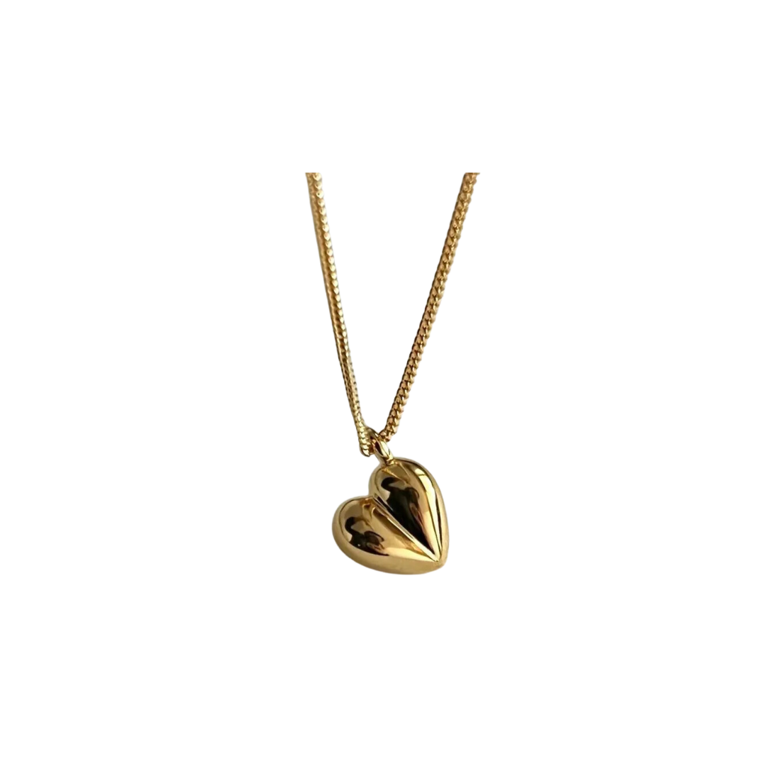 Golden heart necklace