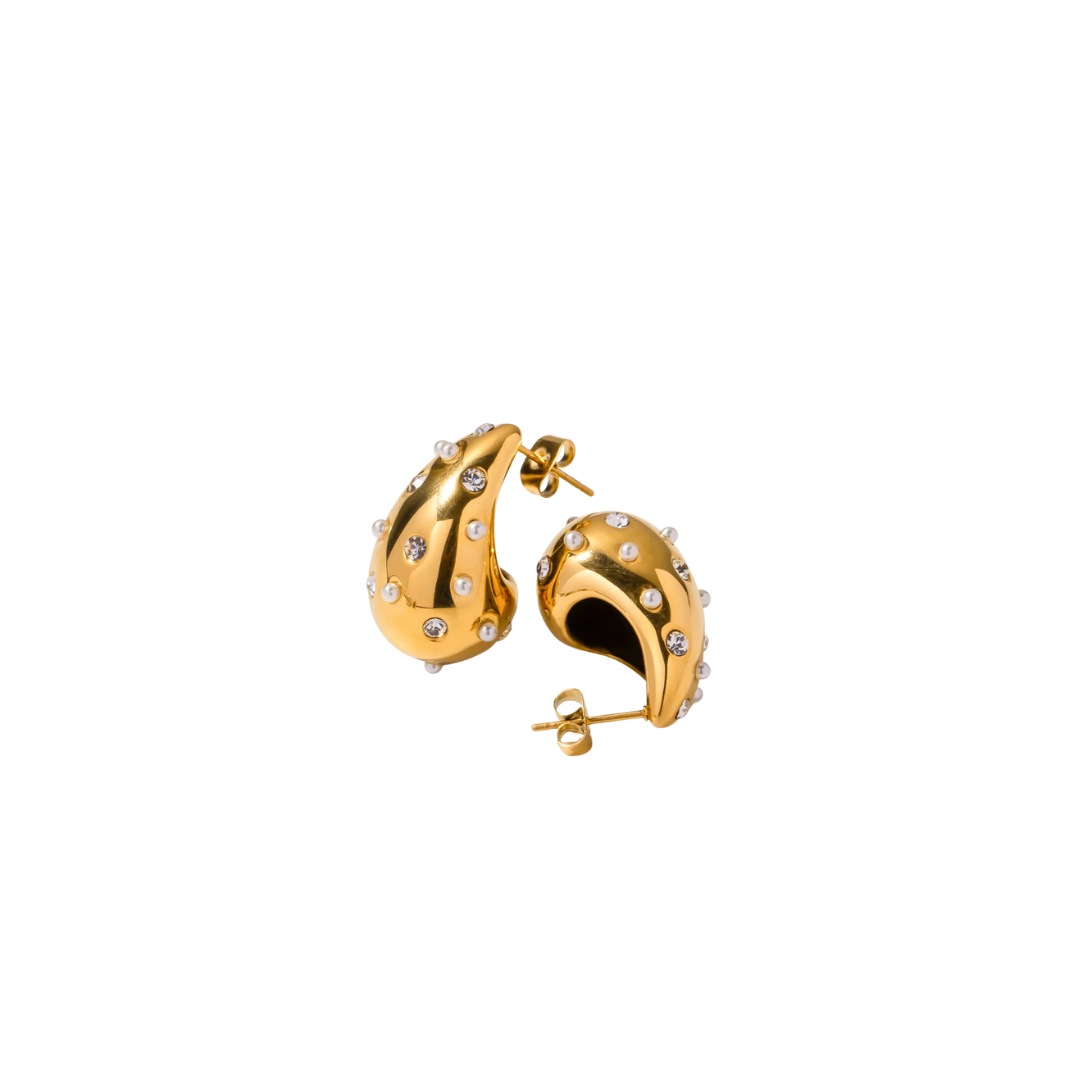 Drops con perlas y zircones