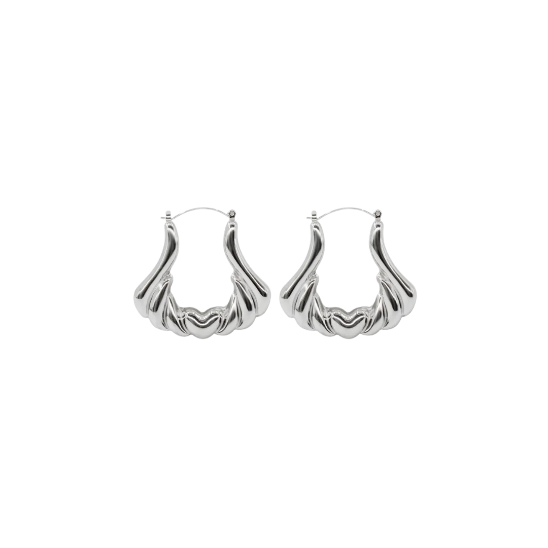 Big silver hoops
