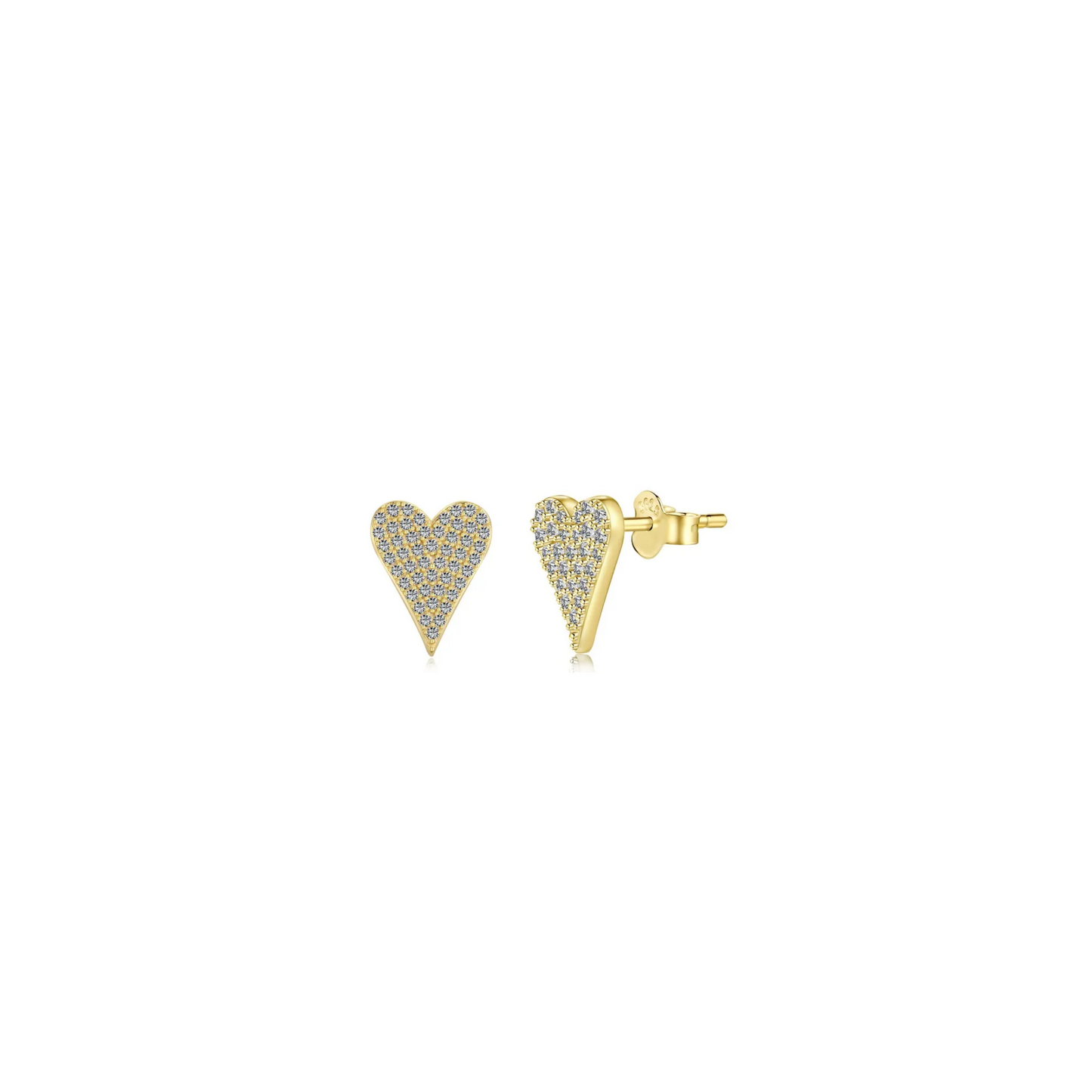 Mini heart studs