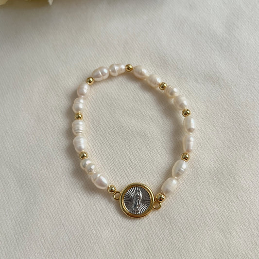 Pulsera Virgen 2tone
