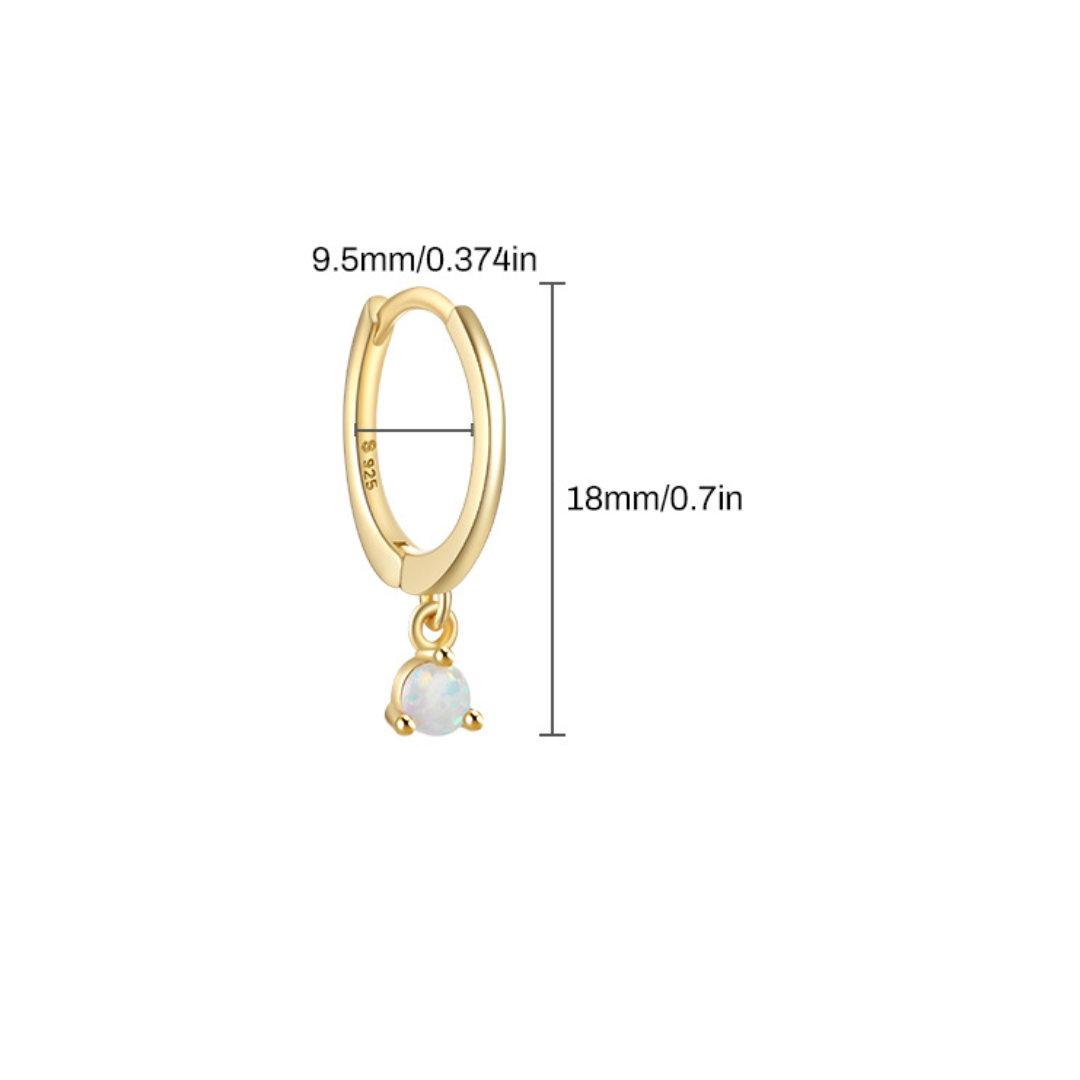 Luminous Pearl Huggies 9.5mm