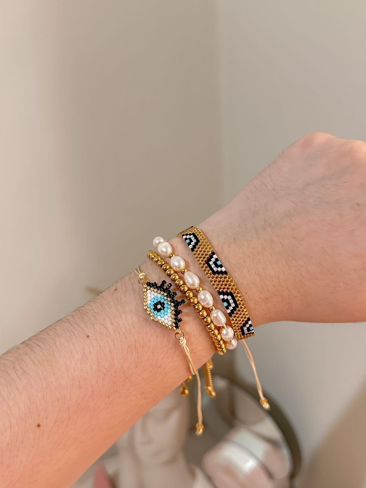 Pulsera miyuki de ojos turcos
