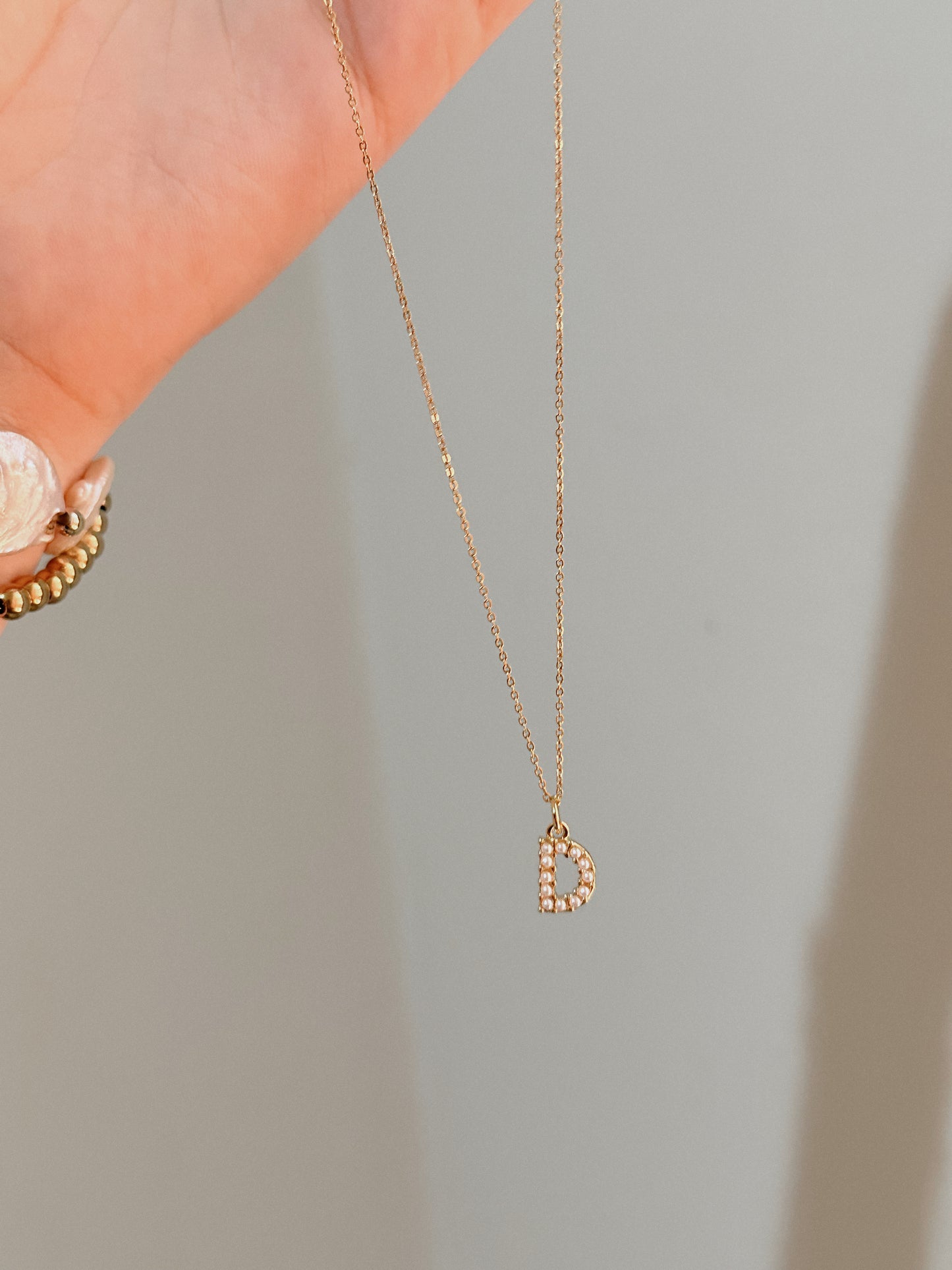 Cadena de inicial de Perlas (Pre order)