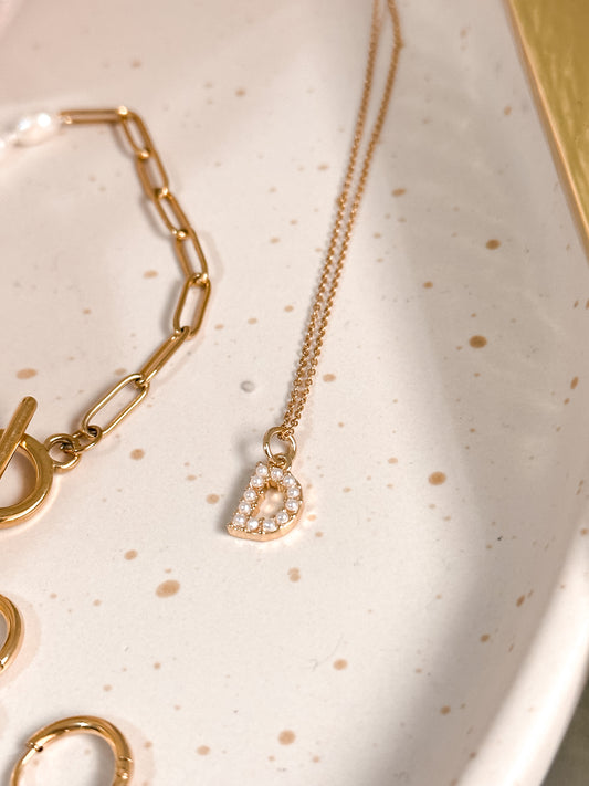 Cadena de inicial de Perlas (Pre order)