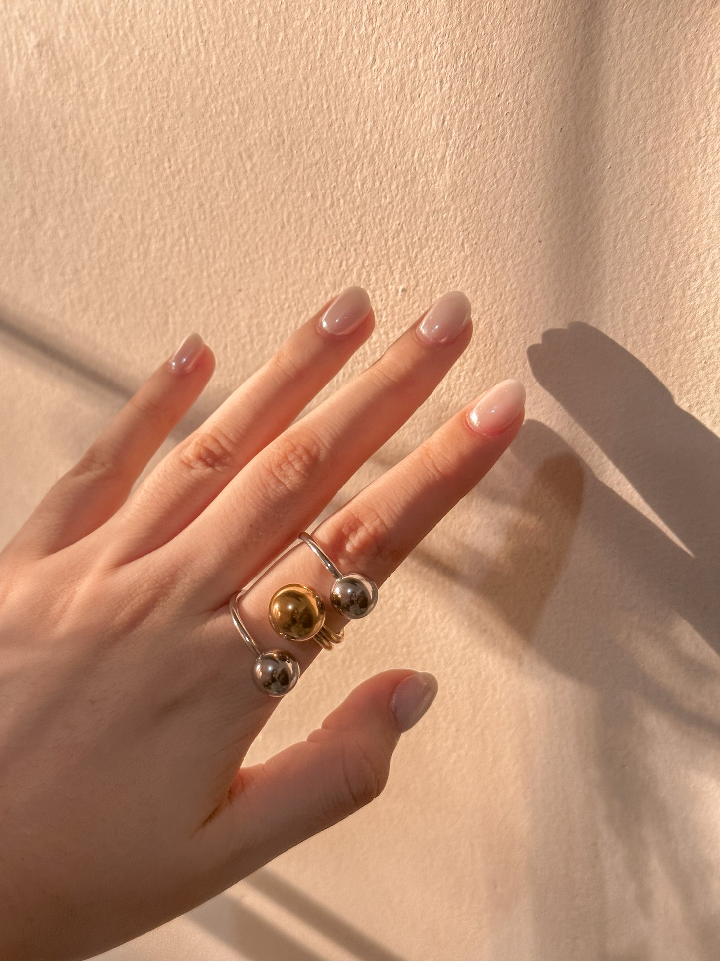 Two tone millie ring