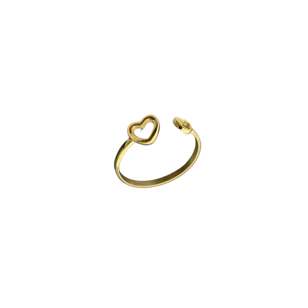 simple heart ring