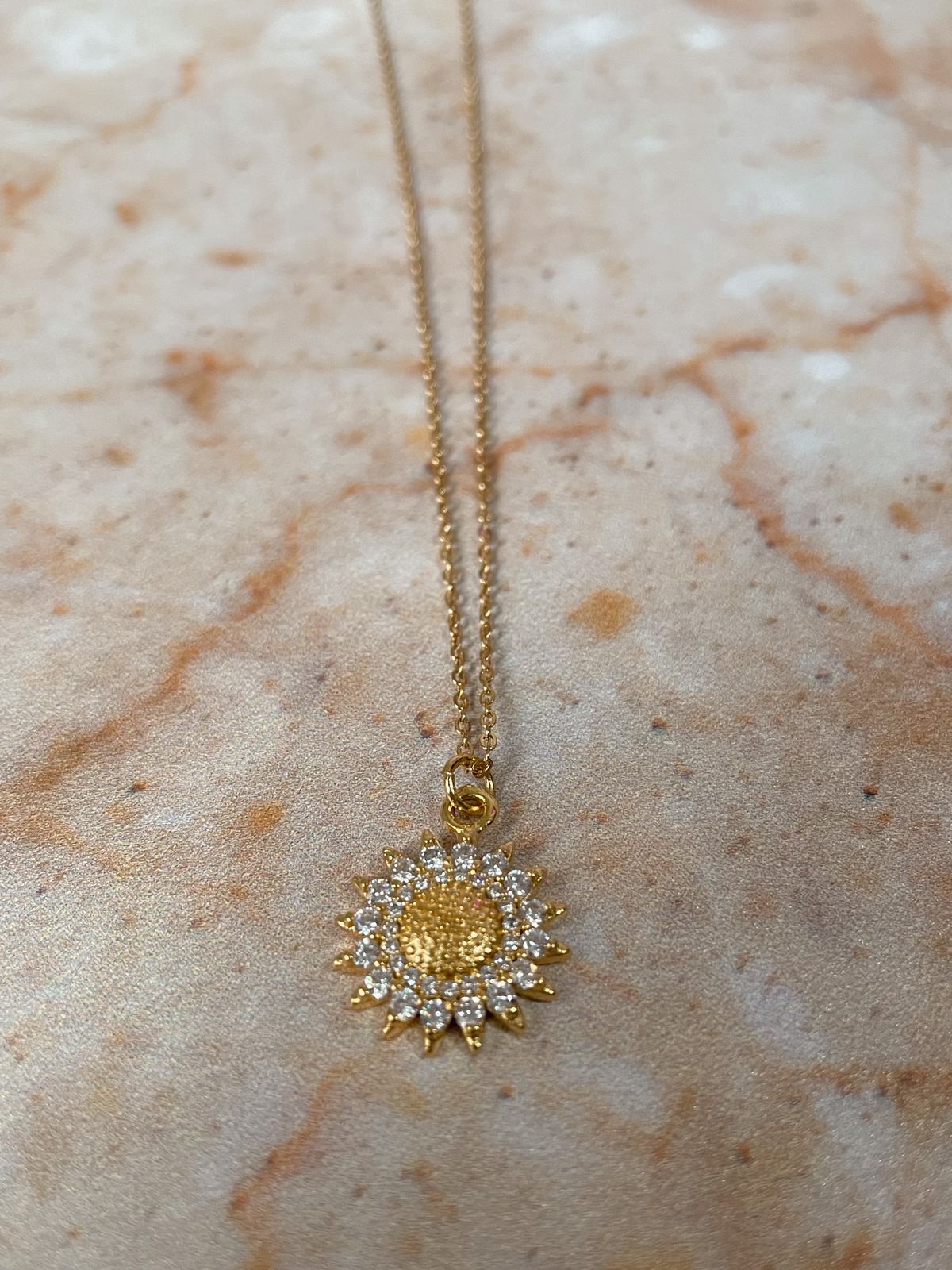 sunflower necklace