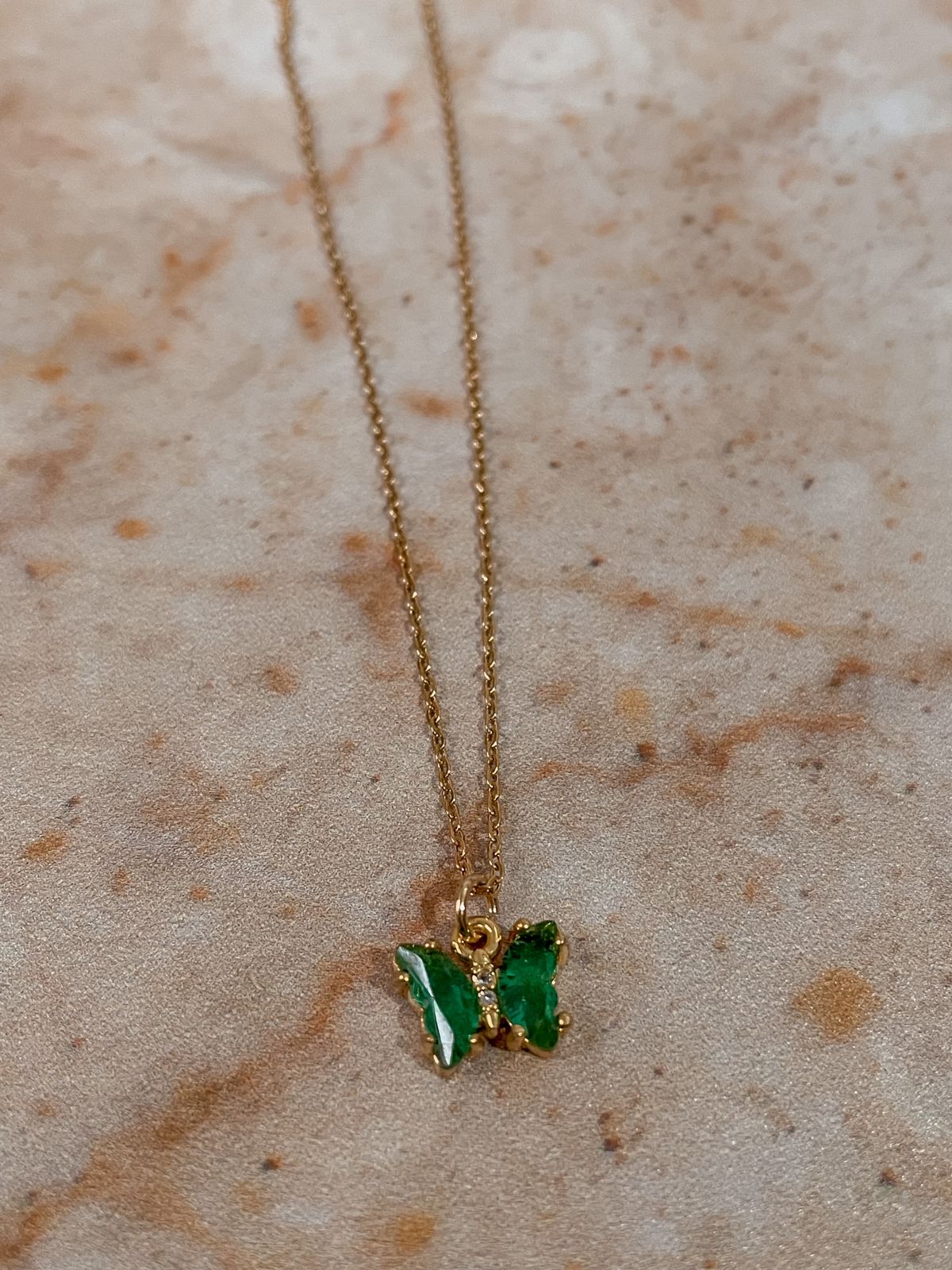 mini butterfly necklace