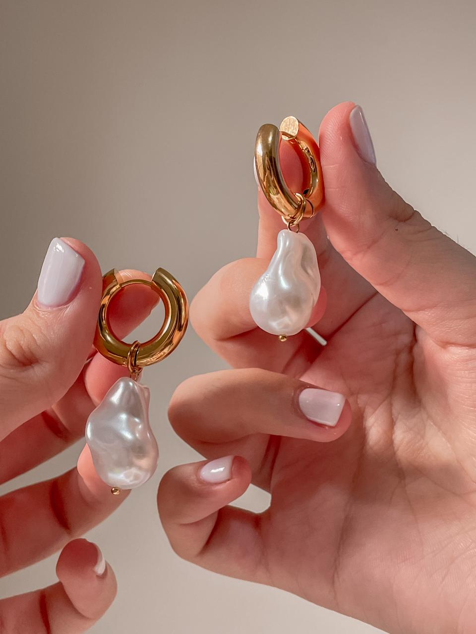 Pearl hoops