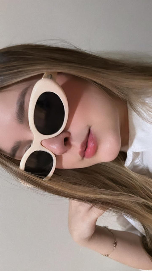 Cream sunglasses