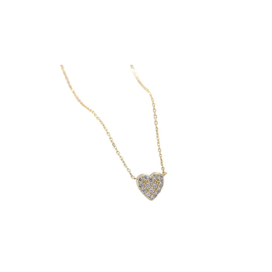 Dazzle heart necklace (Dorado y Plateado)