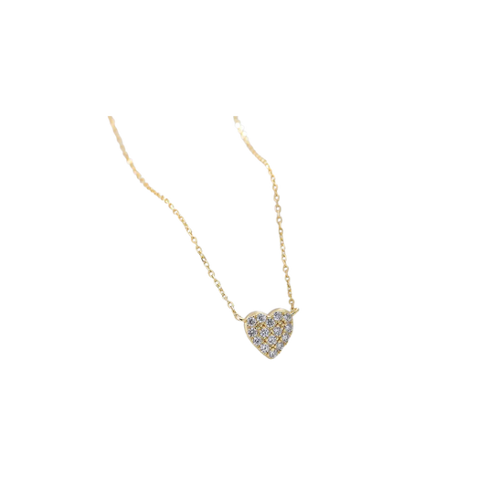Dazzle heart necklace (Dorado y Plateado)
