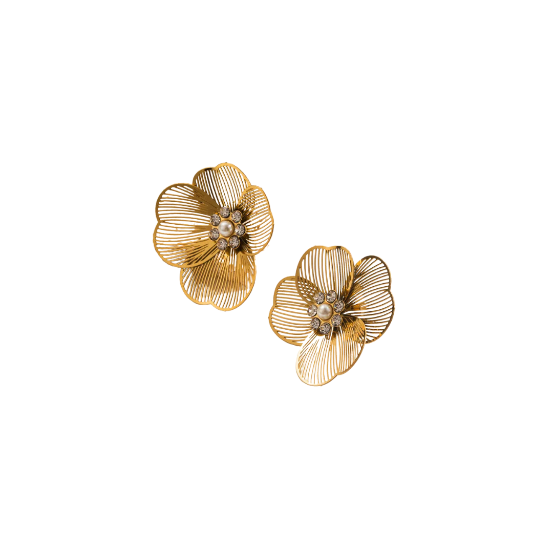 Golden Bloom earrings