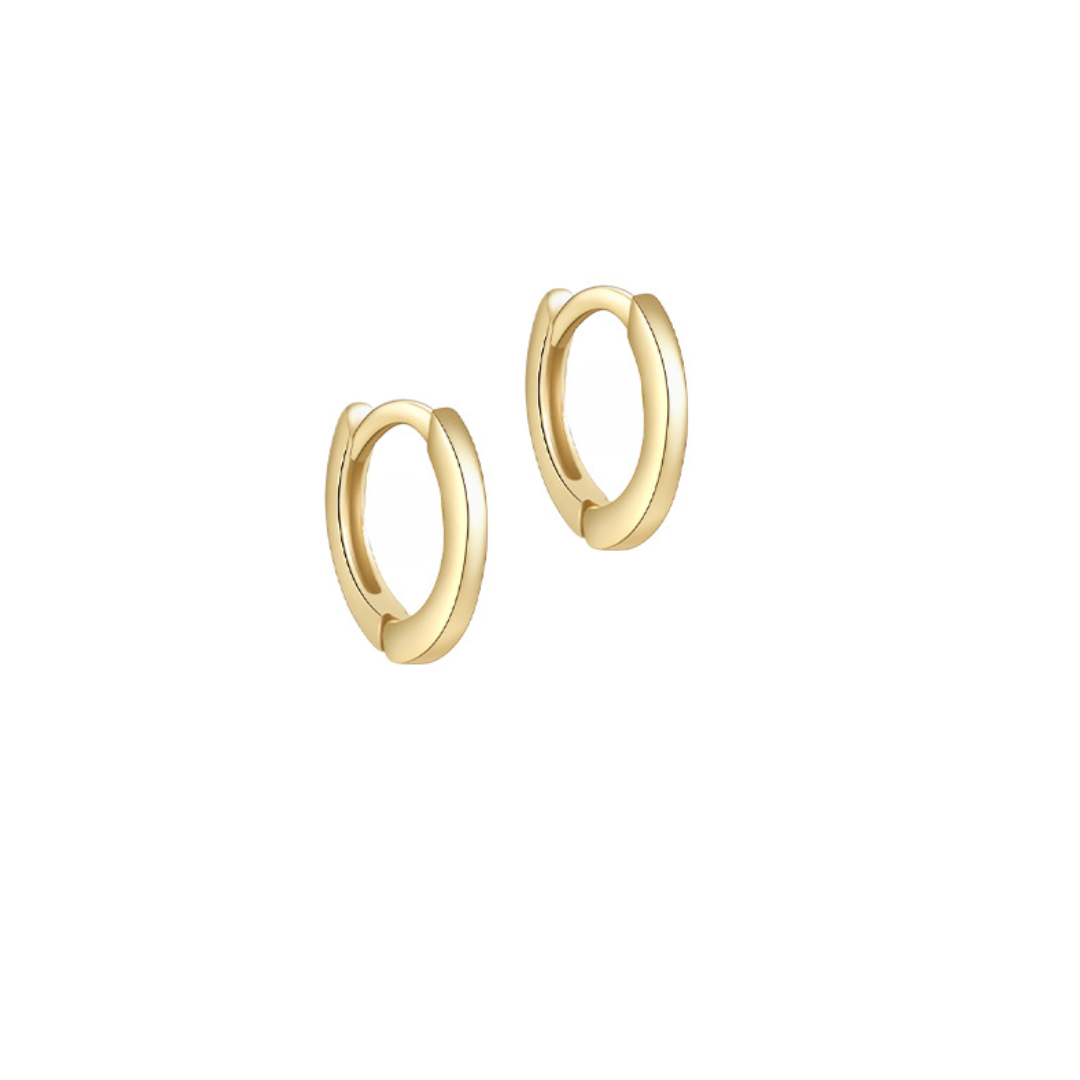 Simple Gold Huggies 7mm