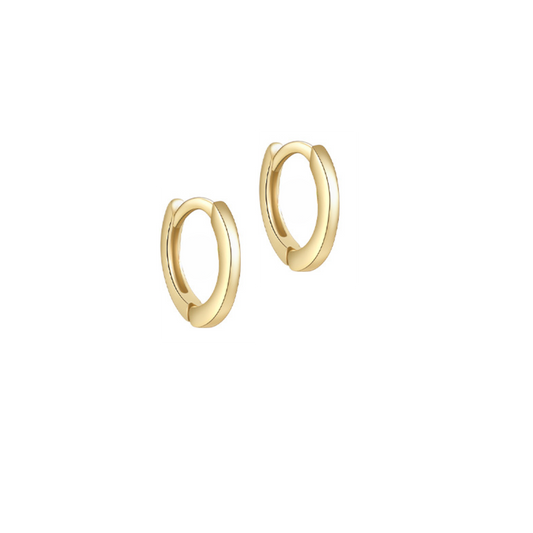 Simple Gold Huggies 7mm