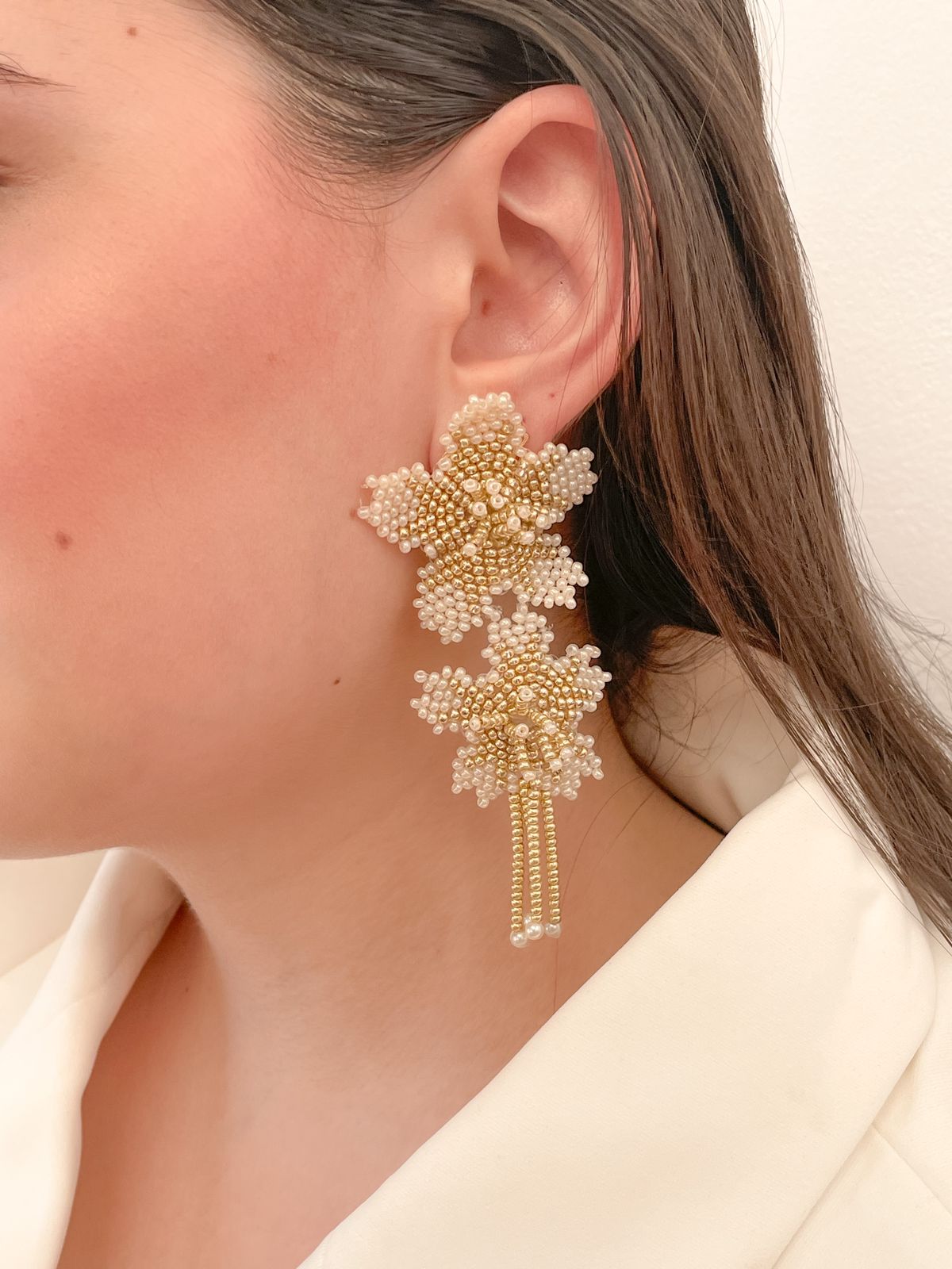 golden easter earrings